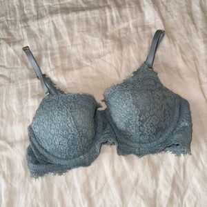 Aerie Lace Underwire Bra in Soft Blue